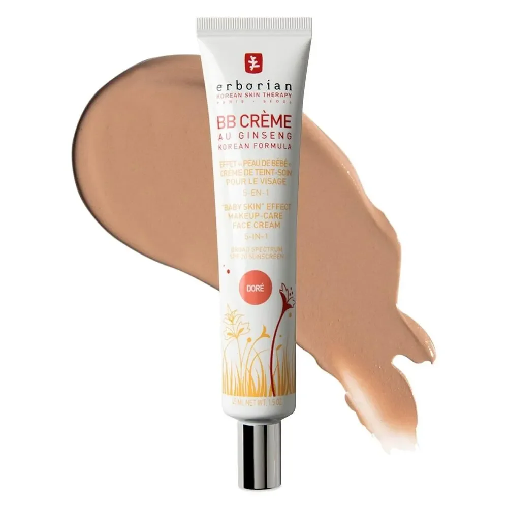 Erborian BB Cream SPF 20 Doré Golden/Tan Korean Skincare Makeup Hybrid 1.5 oz